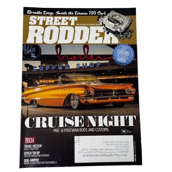 Street Rodder Magazine June 2017 u Vol 46 No 6 Car Restoration Tips Tricks Tech - Picture 1 of 8